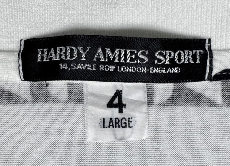 ⚠️ลายโลโก้ทั้งตัว‼️เสื้อโปโล  HARDY AMIES ของแท้ รูปที่ 2