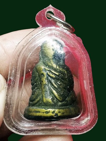 พระหลวงพ่อเงินเก่าเลี่ยมกรอบเก่า รูปที่ 2