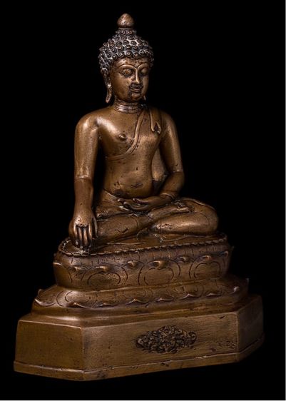 พระบูชาสิงห์หนึ่งเชียงแสน เนื้อสำริด หน้าตักกว้าง 9 นิ้ว ความสูง 19 นิ้วค่ะ ฐาน 15 นิ้ว รูปที่ 2