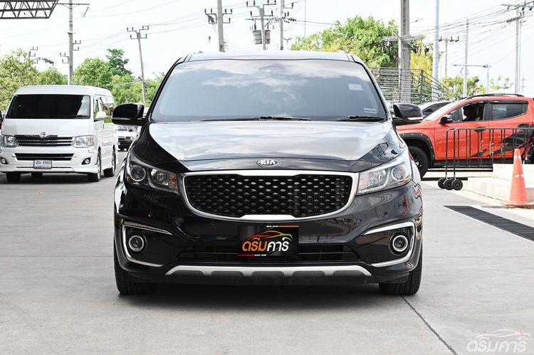 Kia Grand Carnival 2018 2.2 EX Van ดีเซล ไม่ติดแก๊ส เกียร์อัตโนมัติ ดำ รูปที่ 2