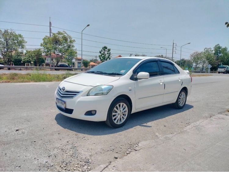 Toyota Vios 2010 1.5 E Sedan เบนซิน ไม่ติดแก๊ส เกียร์อัตโนมัติ ขาว รูปที่ 2