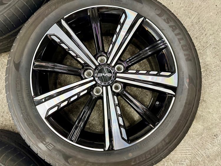 ล้อแม็ก BYD SEAL5 ขอบ 17” 5 รู 114 ถอดป้ายแดง ยาง SAILUN 215-55R17 ปี 25 ตุ่มหน้ายางยังอยู่ครบ รูปที่ 6