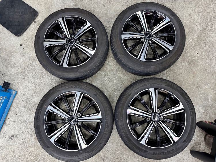ล้อแม็ก BYD SEAL5 ขอบ 17” 5 รู 114 ถอดป้ายแดง ยาง SAILUN 215-55R17 ปี 25 ตุ่มหน้ายางยังอยู่ครบ รูปที่ 4