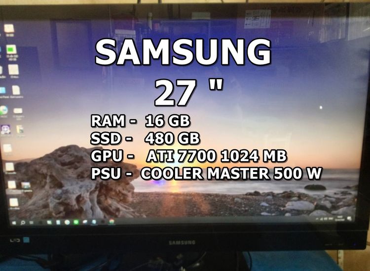 Intel วินโดว์ 16 กิกะไบต์ HDMI ไม่ใช่ ขายจอ27 + คอม i7- 4790 3.6 GHz ตัวท๊อป-เเรงส์ เคสเปลือย Open Frame