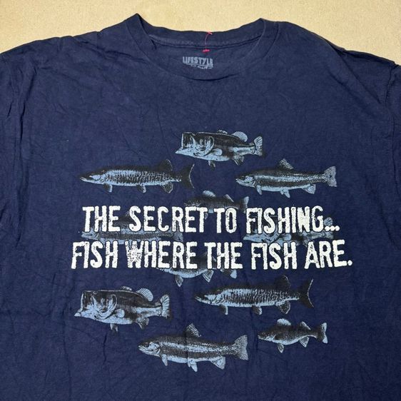 เสื้อยืด Fishing Size XL