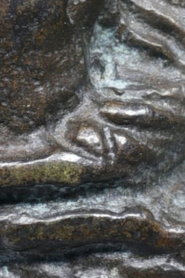 เหรียญจอบหล่อหลวงพ่อเงิน วัดบางคลาน พิมพ์ 2 ชาย นิยม รูปที่ 18