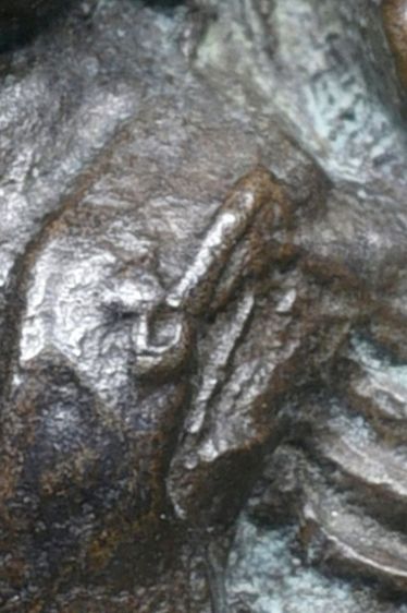 เหรียญจอบหล่อหลวงพ่อเงิน วัดบางคลาน พิมพ์ 2 ชาย นิยม รูปที่ 7