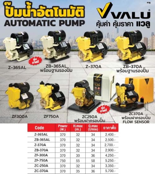 ปั๊มน้ำอัตโนมัติ 370W รูปที่ 4