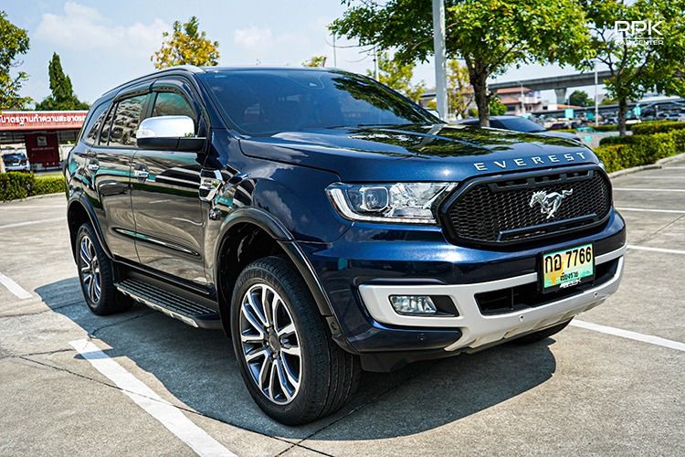 Ford Everest 2022 2.0 Titanium Plus 4WD Utility-car ดีเซล ไม่ติดแก๊ส เกียร์อัตโนมัติ น้ำเงิน รูปที่ 3