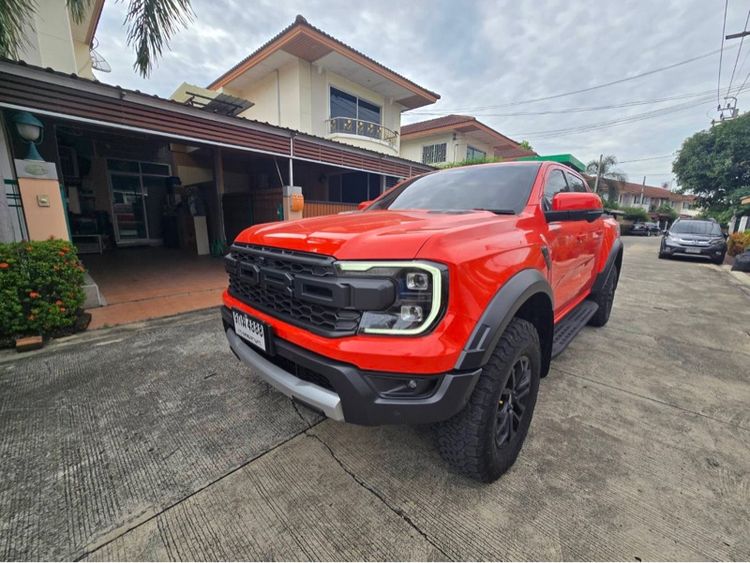 Ford Ranger 2023 Raptor 3.0L V6 Twin-Turbo EcoBoost 4x4 Utility-car เบนซิน เกียร์อัตโนมัติ ส้ม รูปที่ 3