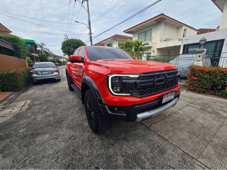 Ford Ranger 2023 Raptor 3.0L V6 Twin-Turbo EcoBoost 4x4 Utility-car เบนซิน เกียร์อัตโนมัติ ส้ม รูปที่ 2