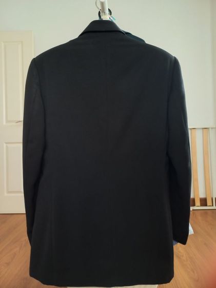 ชุดสูทผู้ชาย 2 ชิ้น สีดำ ยี่ห้อ Peter Jame ไซส์ L เนื้อผ้าอย่างดี งานสั่งตัดร้าน รูปที่ 6