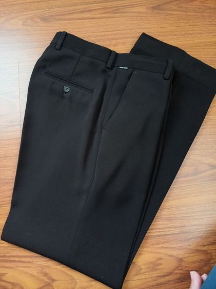 ชุดสูทผู้ชาย 2 ชิ้น สีดำ ยี่ห้อ Peter Jame ไซส์ L เนื้อผ้าอย่างดี งานสั่งตัดร้าน รูปที่ 7