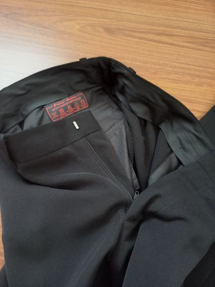 ชุดสูทผู้ชาย 2 ชิ้น สีดำ ยี่ห้อ Peter Jame ไซส์ L เนื้อผ้าอย่างดี งานสั่งตัดร้าน รูปที่ 8