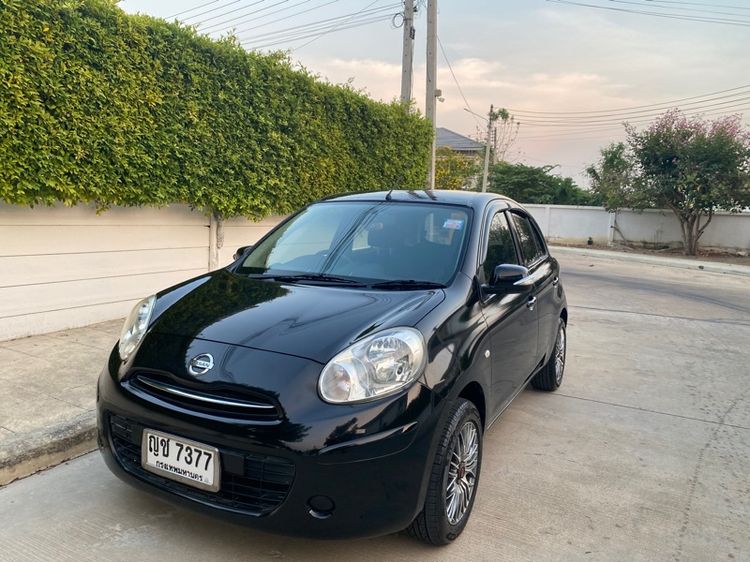 Nissan March 2011 1.2 EL Sedan เบนซิน ไม่ติดแก๊ส เกียร์อัตโนมัติ ดำ รูปที่ 3