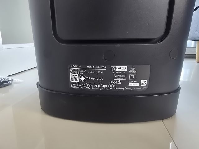 Sony wireless speaker No.SRS-XP700 Ac120V-240V 50-60HZ 70W รูปที่ 6