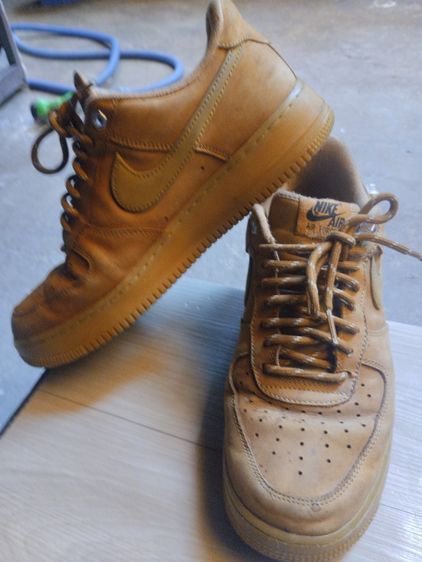 รองเท้าผ้าใบ หนังแท้ UK 7.5 | EU 41 1/3 | US 8 น้ำตาล NIKE AIR FORCE