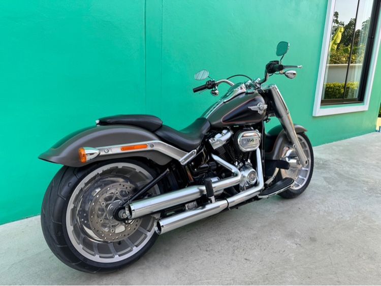 Fat boy 2019 สีน้ำตาล Industrial Gray Denim วิ่ง7,500 ไมล์ รูปที่ 3