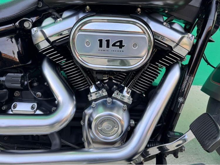 Fat boy 2019 สีน้ำตาล Industrial Gray Denim วิ่ง7,500 ไมล์ รูปที่ 6