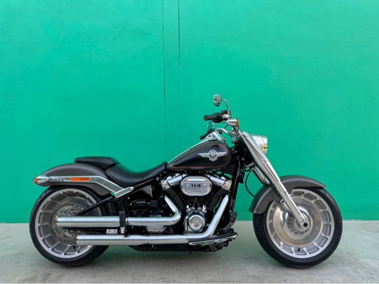 Harley Davidson Fat boy 2019 สีน้ำตาล Industrial Gray Denim วิ่ง7,500 ไมล์
