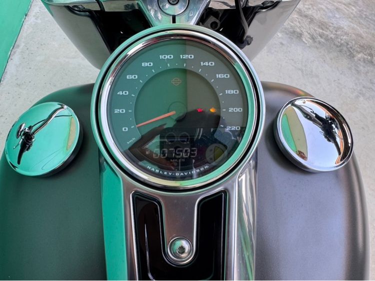 Fat boy 2019 สีน้ำตาล Industrial Gray Denim วิ่ง7,500 ไมล์ รูปที่ 13