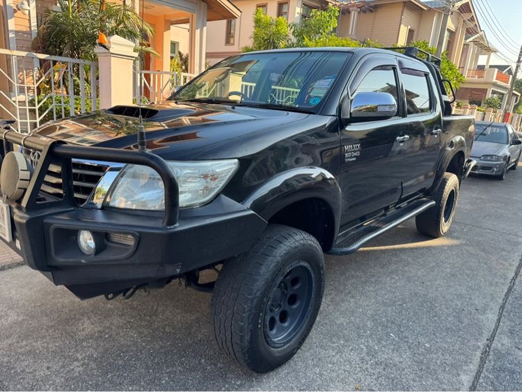 Toyota Hilux Vigo Champ 2012 Double Cab 3.0 G 4WD ดีเซล ไม่ติดแก๊ส เกียร์อัตโนมัติ ดำ รูปที่ 2