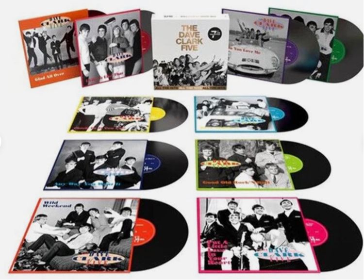 แผ่นเสียงวงตำนานเพลงฮิต 10 แผ่นซีล The Dave Clark Five All The Hits The 7 Collection 10LP Netherlands SS sealed ส่งฟรี