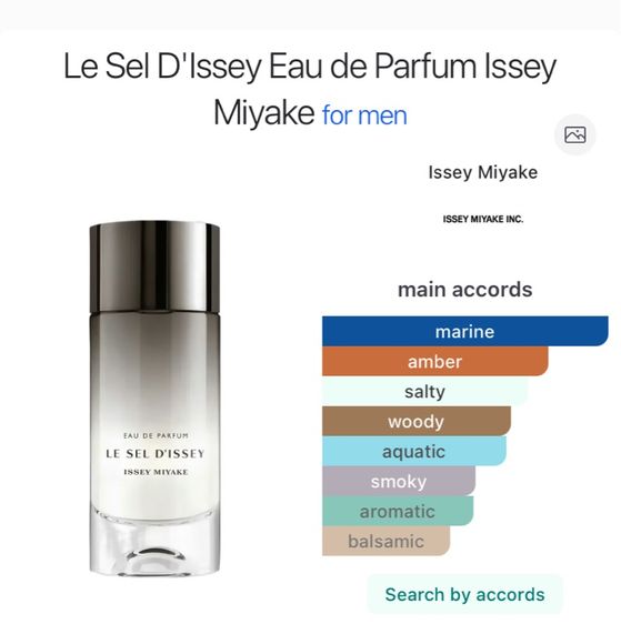 Issey Miyake Le Sel D'Issey Eau de Parfum 100 น้ำหอมแท้  HOT น้ำหอมผู้ชายตัวใหม่สายเท่ รูปที่ 2