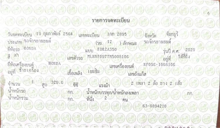 Forza 350 ปี 2020 ไมล์น้อย รูปที่ 9