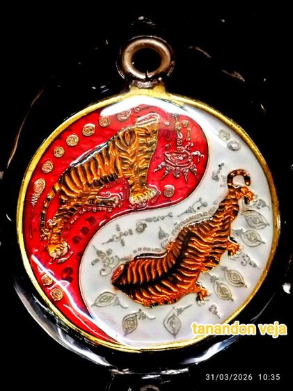 เศรษฐีเมืองขอน หลวงพ่อไฉน เนื้อทองฝาบาตรลงยา พร้อมเลี่ยมเลนส์ รับประกันแท้ พุทธคุณดี แคล้วคลาด อำนาจ บารมี เมตตามหานิยม รูปที่ 5