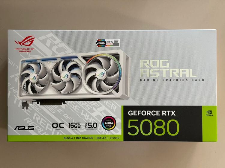 อื่นๆ การ์ดจอ RTX5080 16GB ROG ASTRAL OC