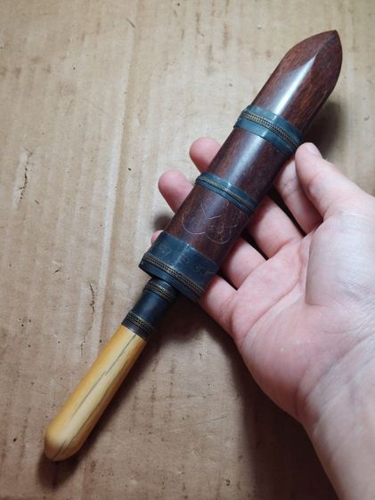 เครื่องรางมีดหมอหลวงพ่อเดิมใบ5นิ้วยาวรวม 9 นิ้ว รูปที่ 8