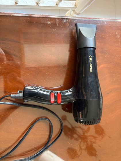 ไดร์เป่าผมCKL-6268 Hair Dryer CKL-6268  ขนาด1200 watt ปรับความร้อนและแรงลมได้ ของแท้มีมอก. รูปที่ 2