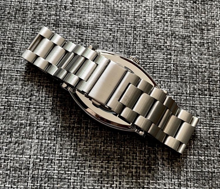 Automatic Skeleton Watch sun moon สานสแตนเลส รูปที่ 7