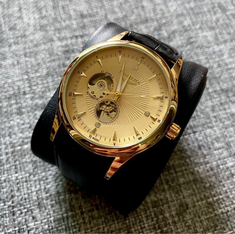 ทอง อื่นๆ Automatic Skeleton watch สายหนัง