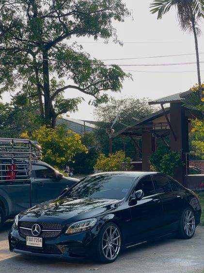 Mercedes-Benz C-Class 2021 Sedan ปลั๊กอินไฮบริด (PHEV) ไม่ติดแก๊ส เกียร์อัตโนมัติ ดำ รูปที่ 2