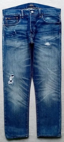 Polo by RALPH LAUREN ยีนส์แต่งเซอร์ งาน PATCHWORK รูปที่ 2