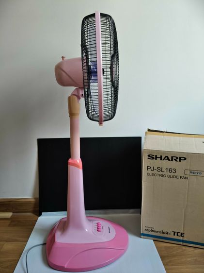 พัดลม SHARP 16 นิ้ว รุ่นPJ-SL163 สีชมพู ปรับสูงได้ มือ2 สภาพพอใช้ ใช้งานได้เบอร์ 2-3  รูปที่ 6