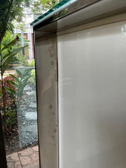 ตู้ไซด์บอร์ดไฮกลอสขาวเฟรมสแตนเลส รูปที่ 7