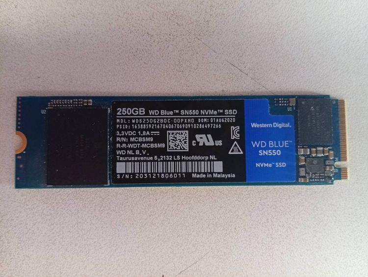 M2 Nvme 250 GB Gen3x4