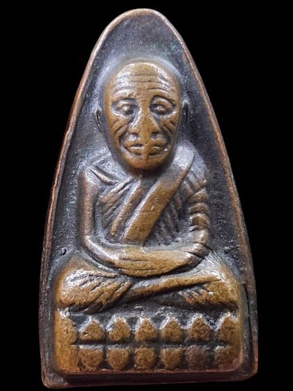 หลวงปู่ทวด ปี08 หน้าโบราณ หลังยันต์ปั๊ม พิมพ์บล็อกแตก (น้ำมูก) หายาก