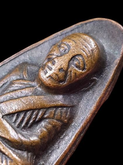 หลวงปู่ทวด ปี08 หน้าโบราณ หลังยันต์ปั๊ม พิมพ์บล็อกแตก (น้ำมูก) หายาก รูปที่ 4