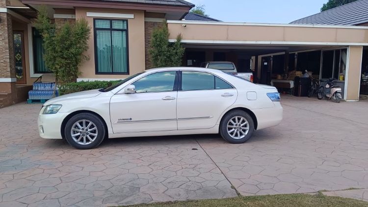 Toyota Camry 2009 2.4 Hybrid Sedan ไฮบริด ไม่ติดแก๊ส เกียร์อัตโนมัติ ขาว รูปที่ 3