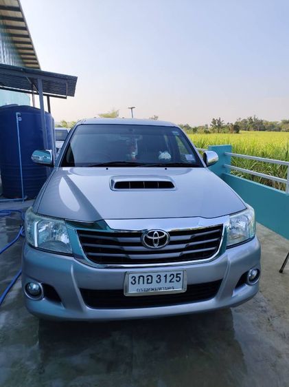 Toyota Hilux Vigo Champ 2014 Double Cab 2.5 G Pickup ดีเซล ไม่ติดแก๊ส เกียร์ธรรมดา เทา รูปที่ 2