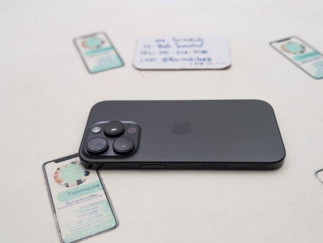 iPhone 16 Pro 256 Black ศูนย์ไทย สภาพสวย มีตัวเครื่องอย่างเดียว ไม่มีอุปกรณ์อื่น สุขภาพแบต 91 ประกันเหลือ 8 วัน เพียง 24,590 บาท ครับ  รูปที่ 3