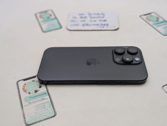 iPhone 16 Pro 256 Black ศูนย์ไทย สภาพสวย มีตัวเครื่องอย่างเดียว ไม่มีอุปกรณ์อื่น สุขภาพแบต 91 ประกันเหลือ 8 วัน เพียง 24,590 บาท ครับ  รูปที่ 4