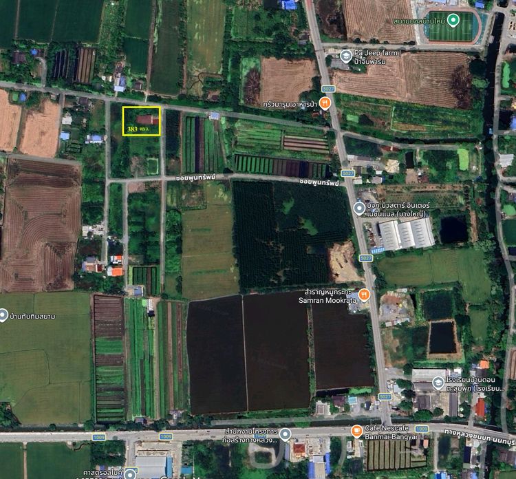 ขายบ้านเดี่ยว2ชั้น พร้อมที่ดิน383ตรว. ใกล้ถนน นบ.1009 (คลองถนน-คลองโยง) บางใหญ่ จ.นนทบุรี รูปที่ 3