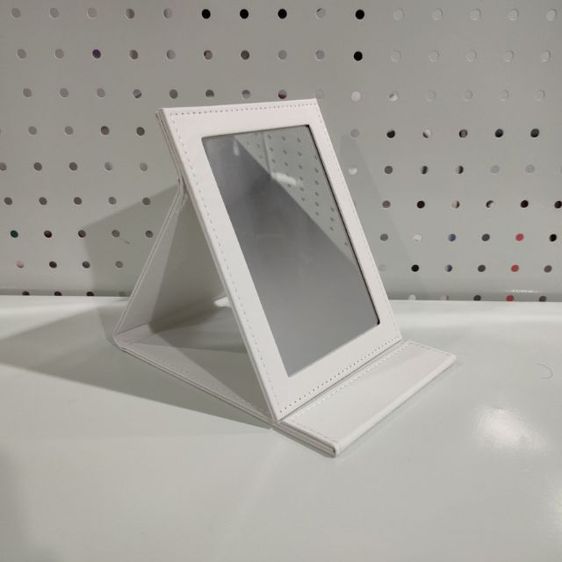 🔥กระจกพับตั้งได้ Basic Large stand mirror white รูปที่ 3