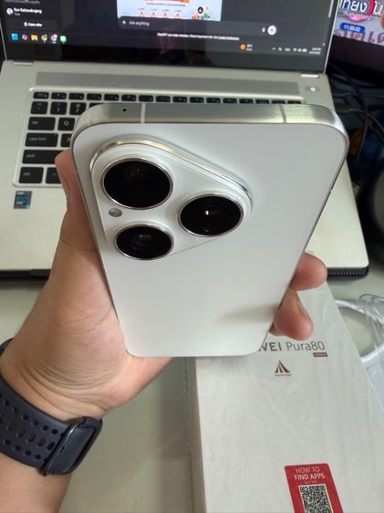 HUAWEI Pura 80 สีขาว 256g เครื่องสภาพใหม่กิ้ก สุขภาพแบตเต็ม100 ประกันยาว 12 2569 รูปที่ 5
