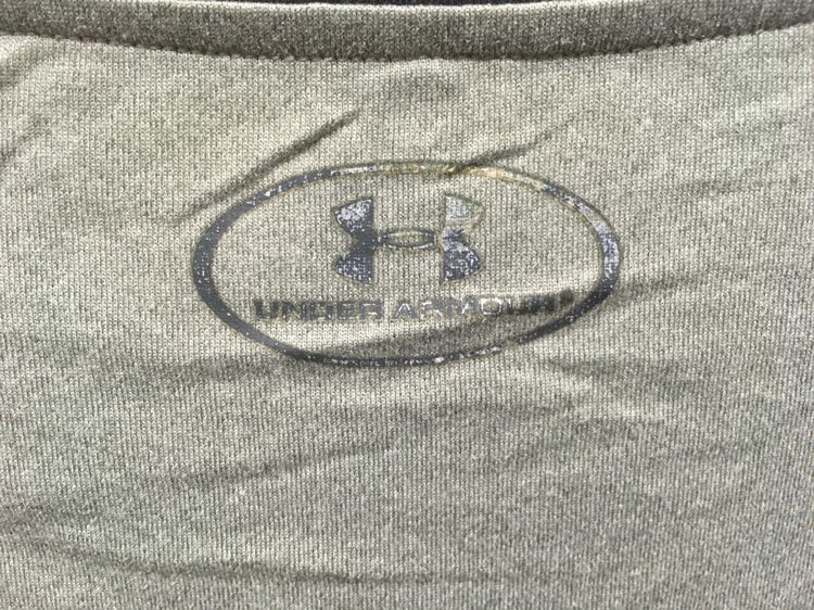 เสื้อยืด Henley(เฮนรี่) แขนยาว แบรนด์ UNDER ARMOUR สีโทนเทา รูปที่ 8